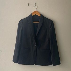 Everlane 100% Wool Navy Blue Suit Blazer Size 4